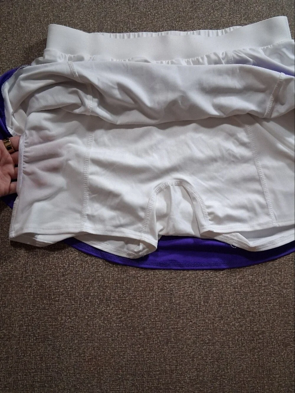 Tail White & Purple Flounce Golf Tennis Skort Skirt Size Medium